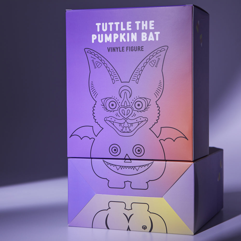 alt="Tuttle the pumpkin bat boxes stacked"