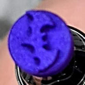 alt="Purple bat makeup stamp"