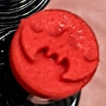 alt="Red bat makeup stamp"